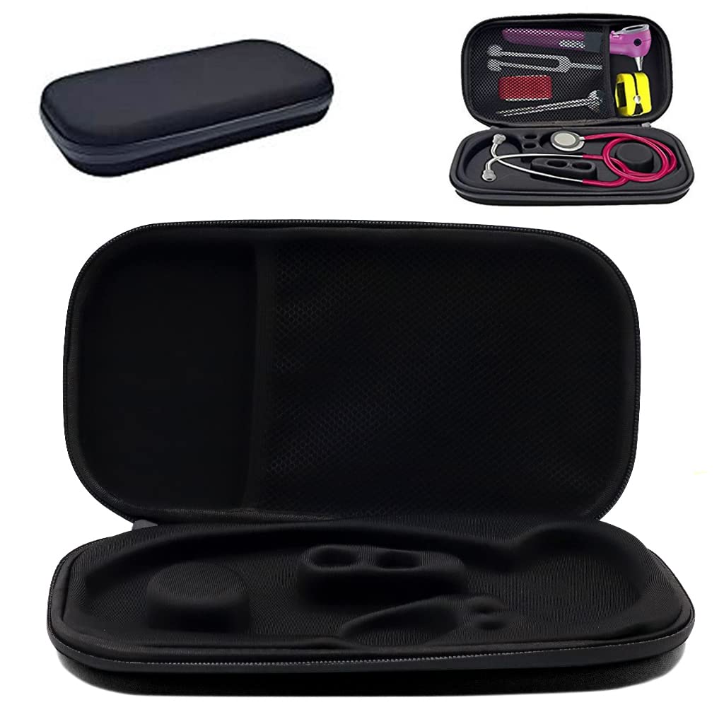 ZORBES Stethoscope Case Protable Stethoscope Bag, Shockproof Protective Storage Bag for Littmann/Omron/ADC/Dixie EMS Stethoscope, with Extra Mesh Pockets (Bag Only) ZORBES Stethoscope Case Protable Stethoscope Bag, Shockproof Protective Storage Bag for Littmann/Omron/ADC/Dixie EMS Stethoscope, with Extra Mesh Pockets (Bag Only)